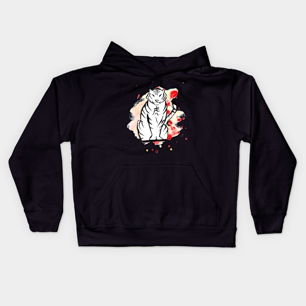 The Tiger Chinese Zodiac Kids Hoodie by Dbaudrillier